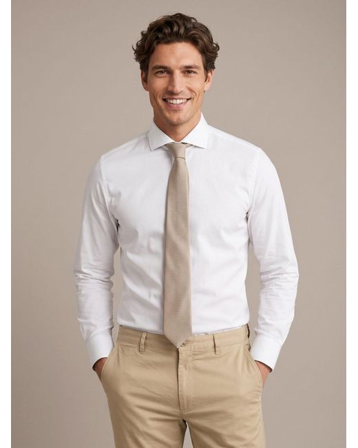 Suitable Krawatte in White für Herren