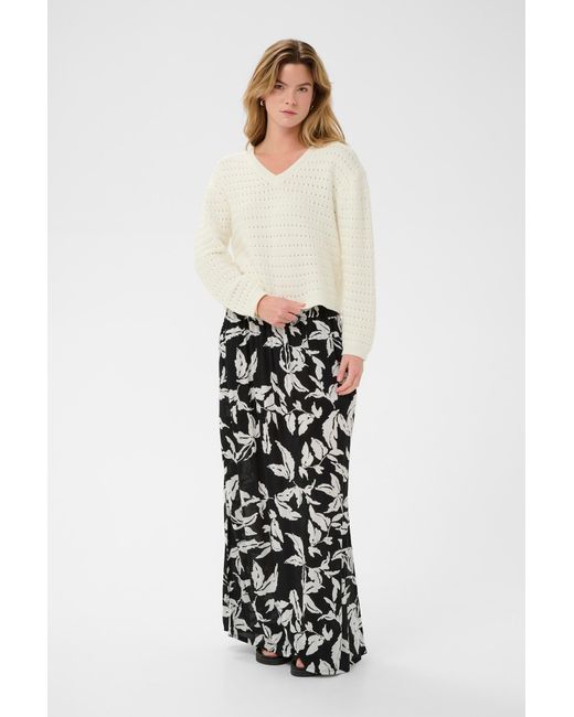 Kaffe White Pullover Kametta