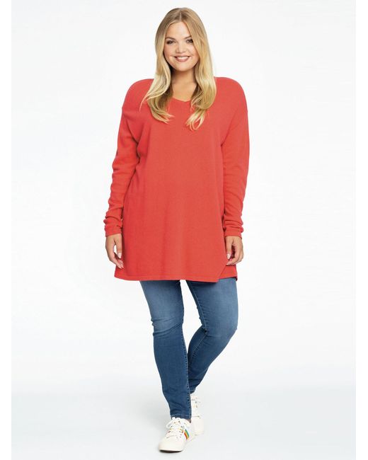 Yoek Red Pullover