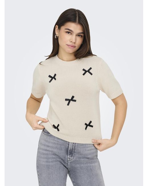Jdy Natural Pullover Bow