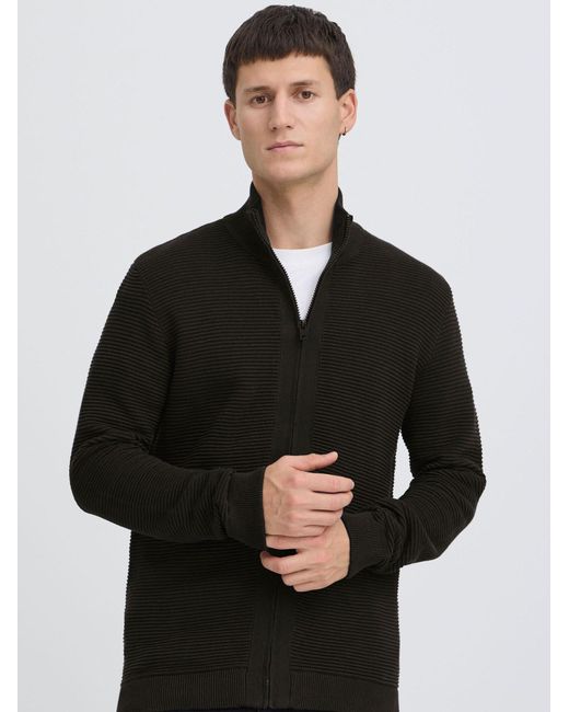 Solid Strickjacke Valencia in Black für Herren