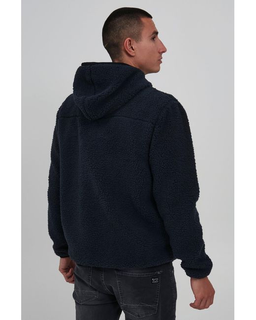 Solid Fleecejacke Luka in Blue für Herren