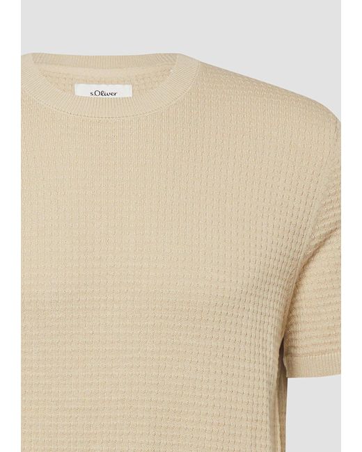 S.oliver Pullover in Natural für Herren