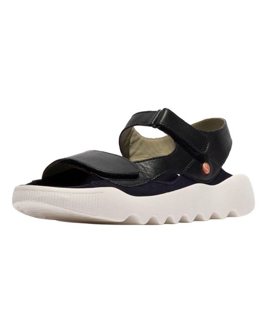 Softinos Black Sandale