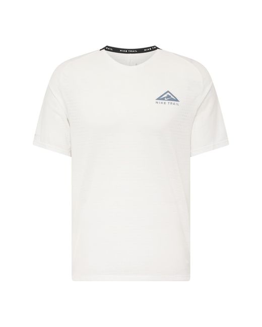 Nike Sportshirt 'trail solar chase' in White für Herren