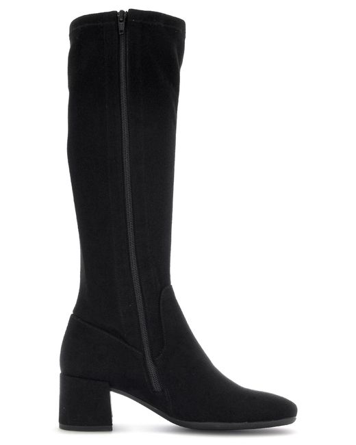 Gabor Black Milano Stiefel, Blockabsatz, Langschaftstiefel, Schafthöhe 42 cm