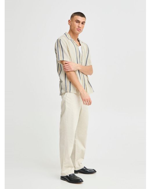 Solid Kurzarmhemd Sdisai in White für Herren