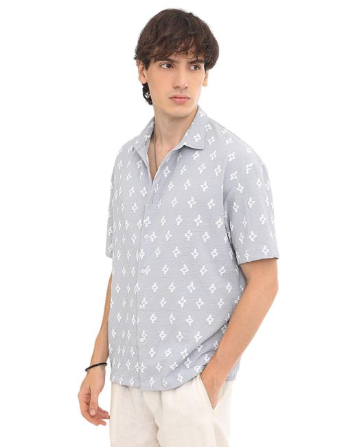 Campus Sutra Hemd Tori in Blue für Herren