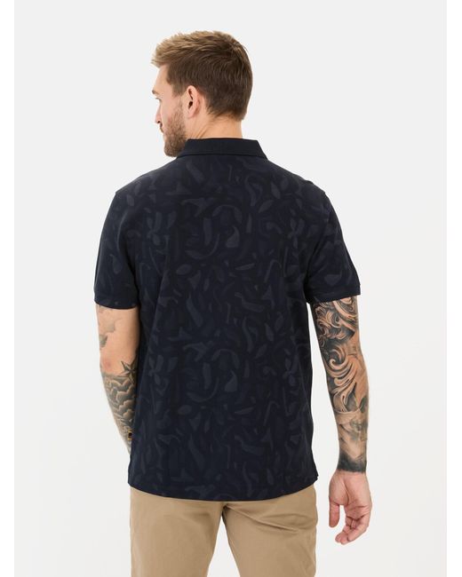 Camel Active Kurzarm Poloshirt Aus Reiner Baumwolle in Black für Herren