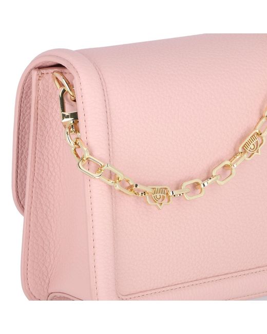 Chiara Ferragni Pink Umhängetasche Eyelike