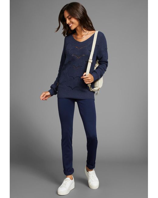 Laura Scott Blue Pullover
