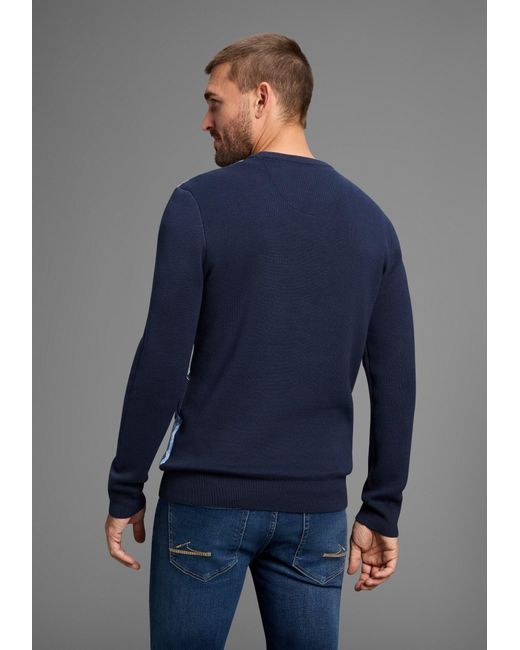 Delmao Pullover in Blue für Herren