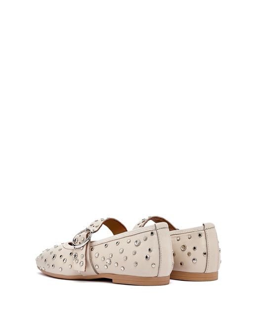 Derimod White Riemchenballerina