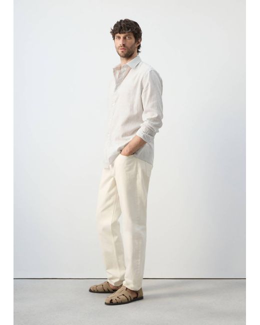 Mango Hemd Elda in White für Herren