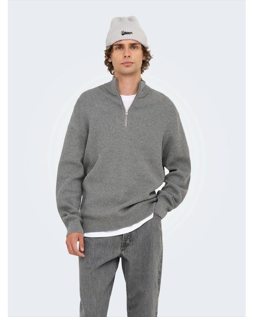 Only & Sons Pullover Onsphil in Gray für Herren