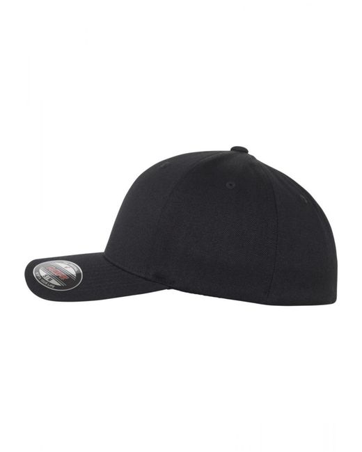 Flexfit Black Cap Wool Blend