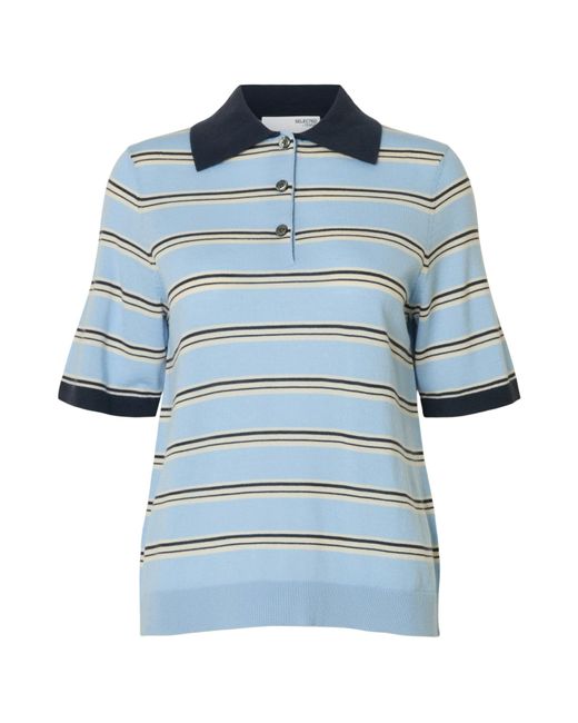 SELECTED Blue Pullover 'Slfthea'