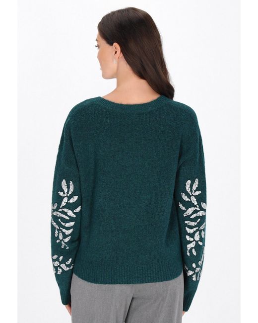 Usha Green Pullover