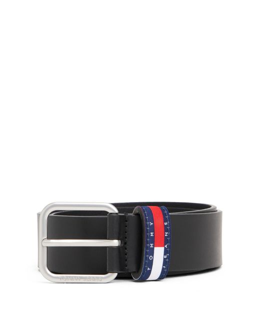Tommy Hilfiger Ryan Ledergürtel Mit Logo-Schlaufe in Black für Herren