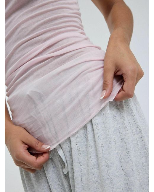 Seamless Basic White Top Cotton