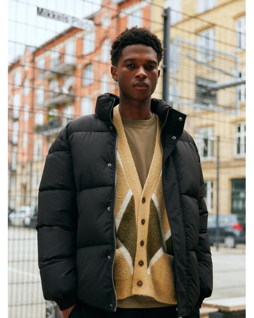 Solid Winterjacke Sdroy Puffer in Black für Herren