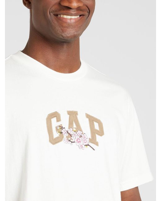 Gap T-shirt 'sakura' in White für Herren