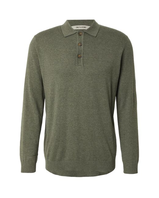 Only & Sons Pullover Onsloui in Green für Herren