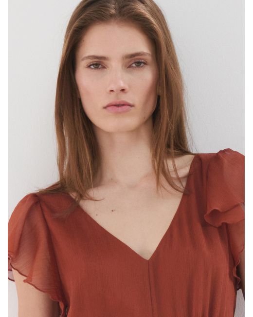 Mango Red Kleid Sofia
