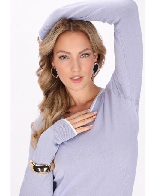 faina Purple Pullover