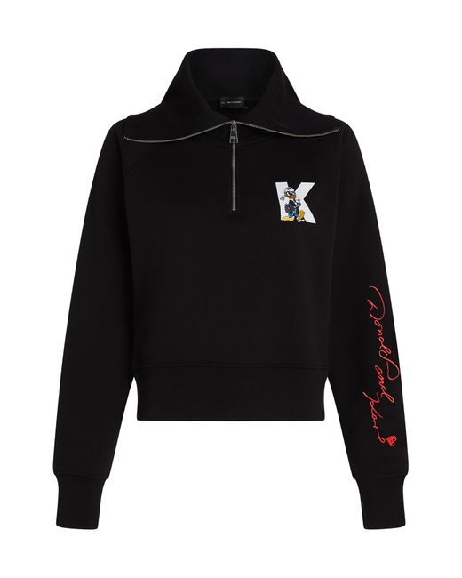 Karl Lagerfeld Black Sweatshirt 'Disney X