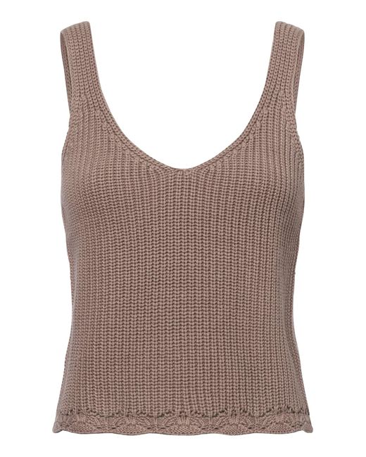 Marie Lund Brown Tanktop