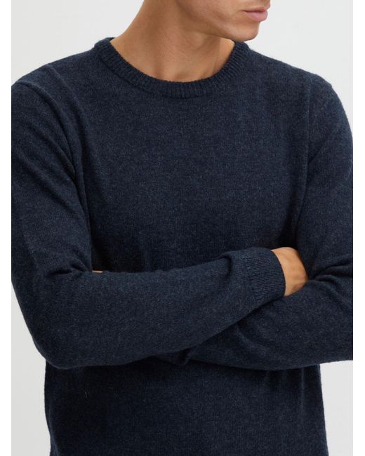 Solid Pullover in Blue für Herren