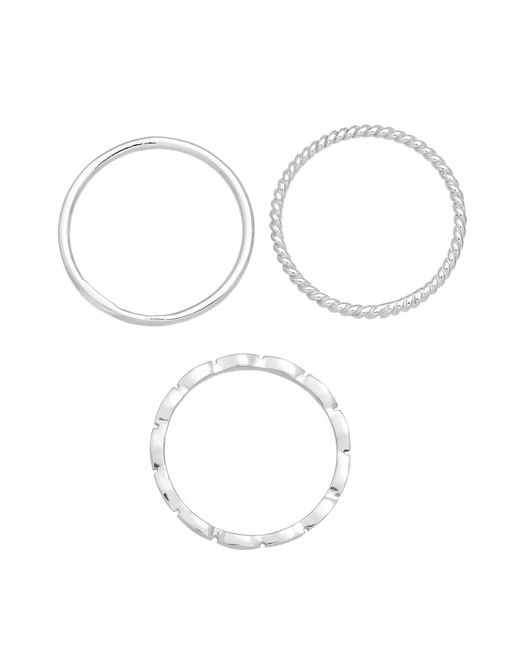 Elli Jewelry White Ring Geo