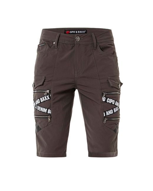 Cipo & Baxx Shorts in Gray für Herren