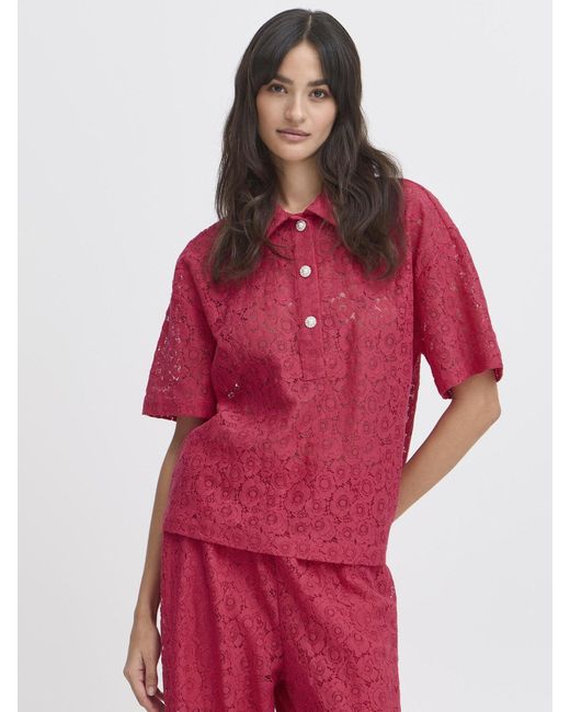 B.Young Red Poloshirt Bybxsolacy