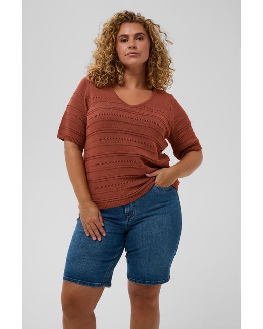 Kaffe Brown Pullover Kcmelia