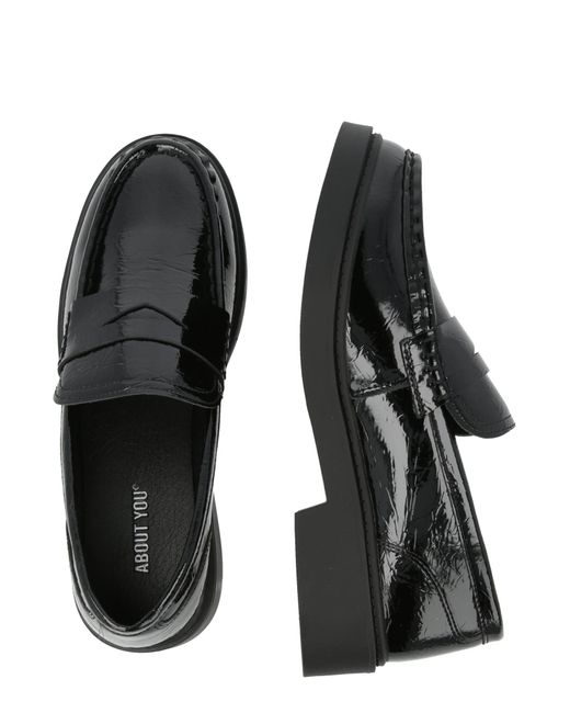 /about You Black Slipper Aliya