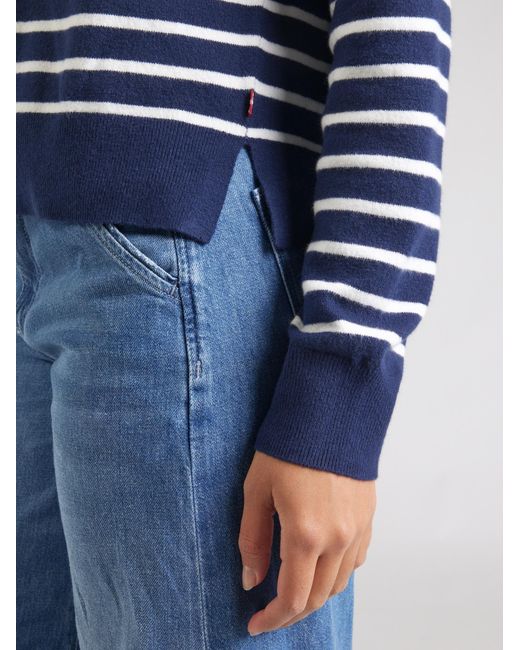 Levi's Blue Levis Supersoft V-Neck Pullover Sweater