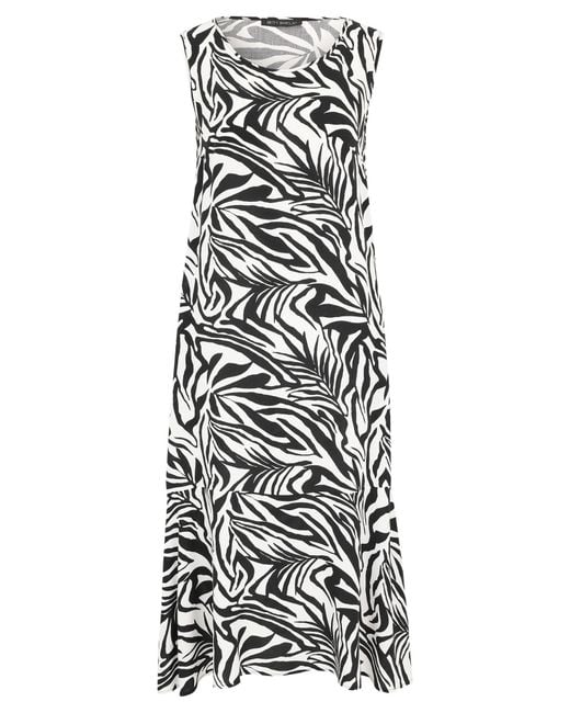 Betty Barclay White Stufenkleid Weiter Ausschnitt