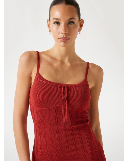 Guess Red Strickkleid