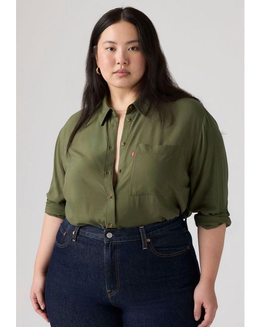 Levi's Green Levis Plus Bluse