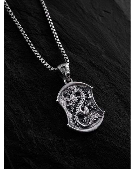 REYTEL Anhänger Dragon in White für Herren