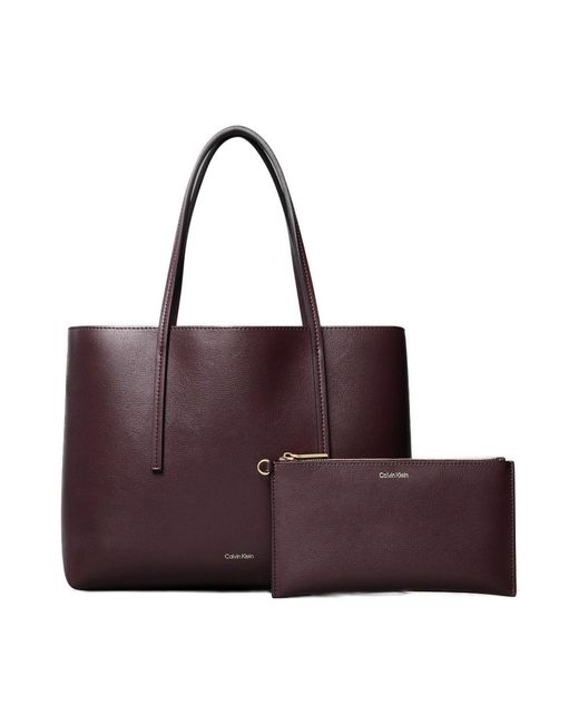 Calvin Klein Purple Shopper