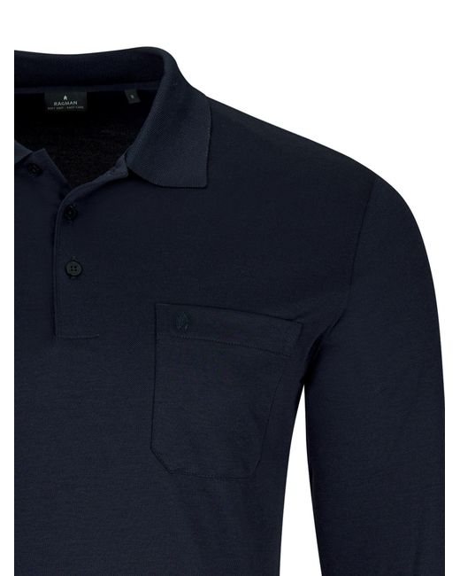 RAGMAN Shirt Basic in Blue für Herren