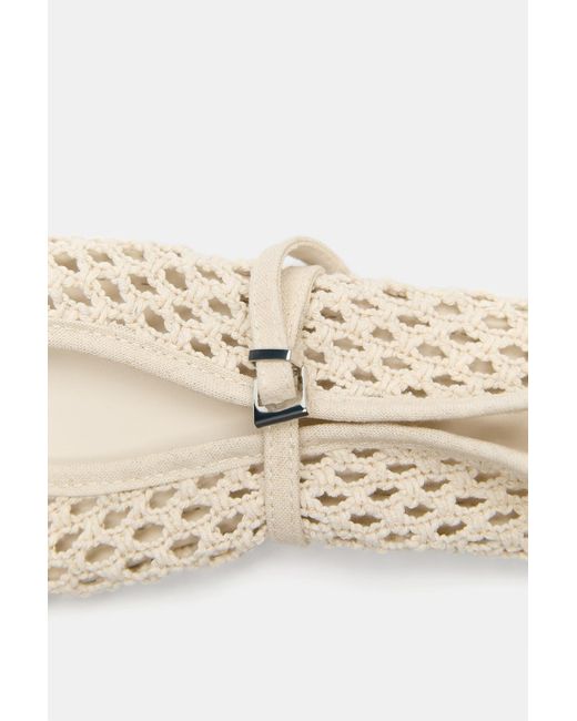 Pull&Bear Natural Riemchenballerina