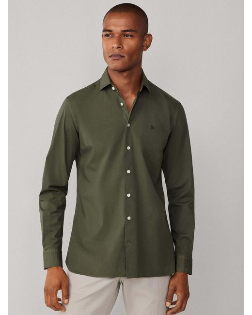 Hackett Hemd Ess in Green für Herren