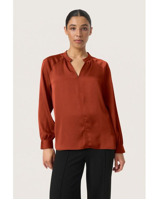 Soaked In Luxury Brown Bluse 'Ioana'