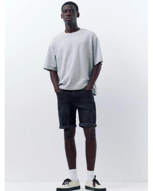 Pull&Bear Shorts in Black für Herren