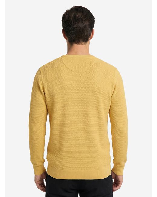 CASA MODA Pullover Basic in Yellow für Herren