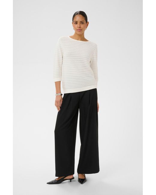 Kaffe White Pullover